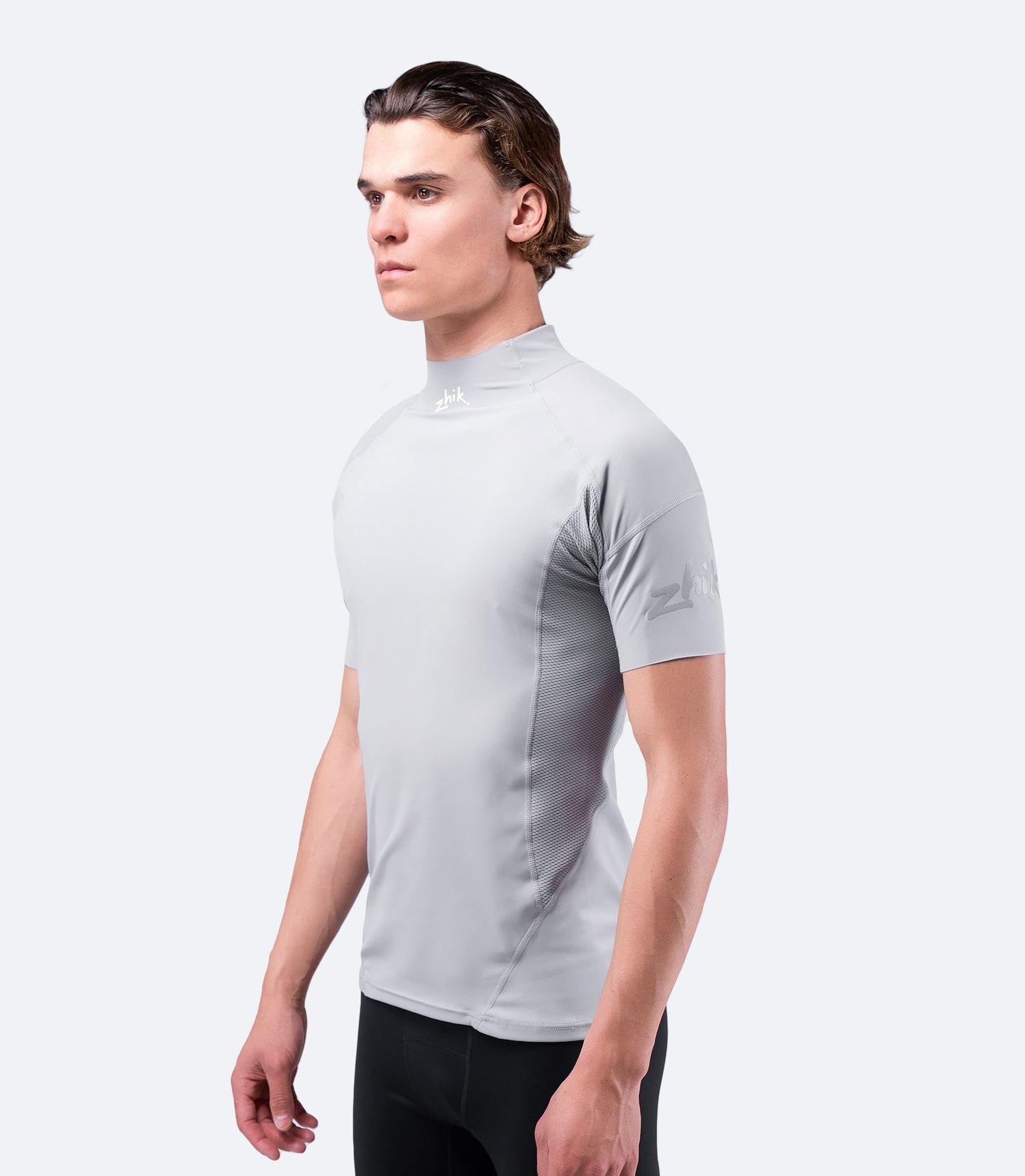 Mens Platinum Eco Spandex Short Sleeve Top