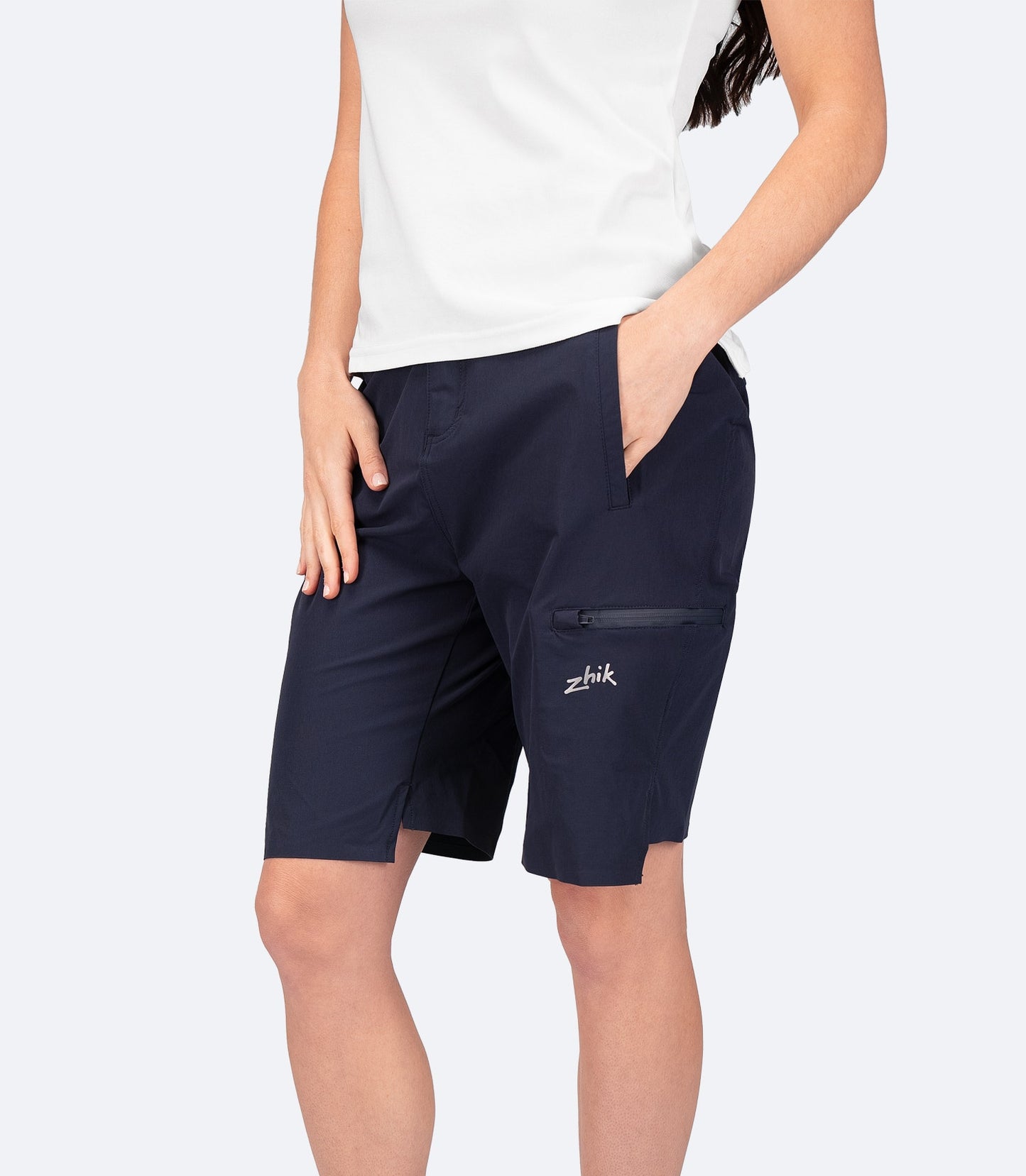 Womens Navy Deck Shorts