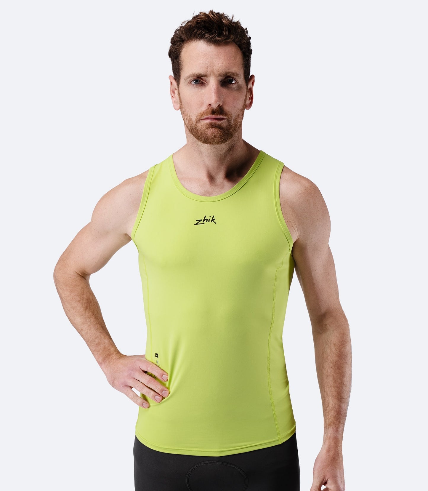 Mens Eco Spandex LT Race Singlet - Lime