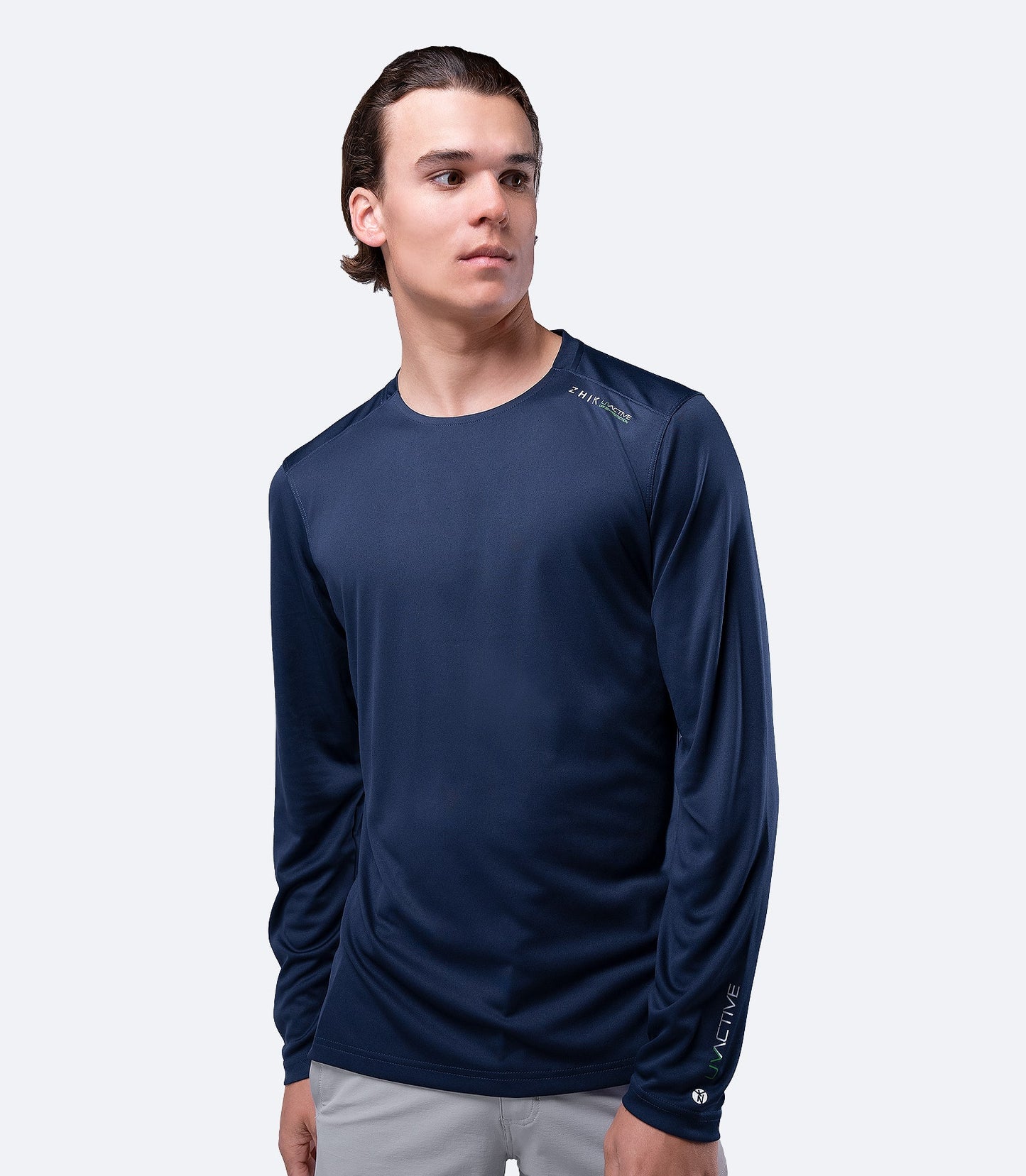 Mens UVActive Long Sleeve Top - Navy