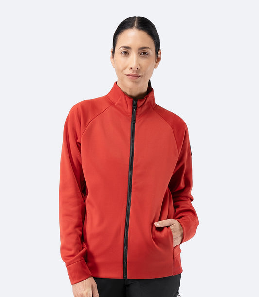Womens Thermo TechFleece Sports Jacket - Garnet