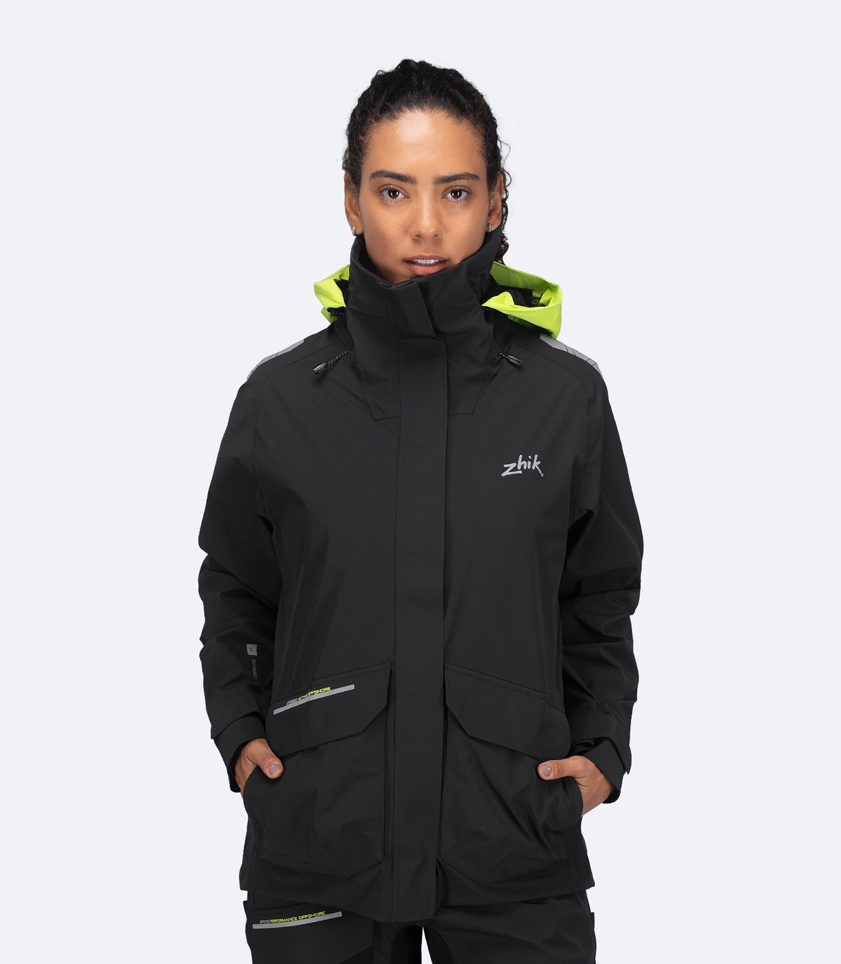 Womens OFS600 Offshore Cruising Jacket - Black by Zhik sailing gear