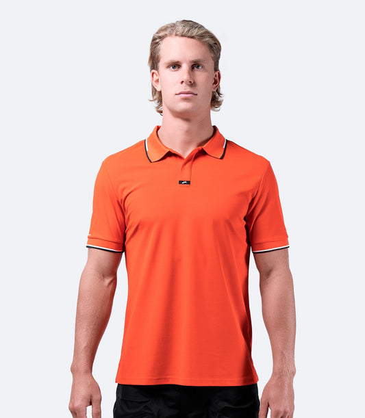 Mens Elite Polo - Ocean Red