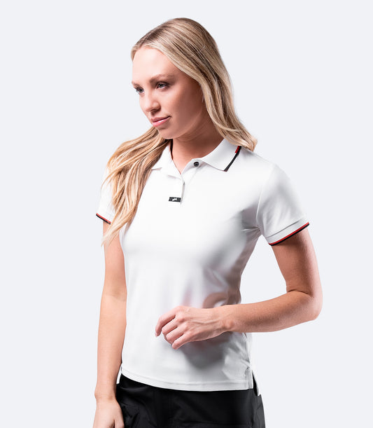 Womens Elite Polo - White