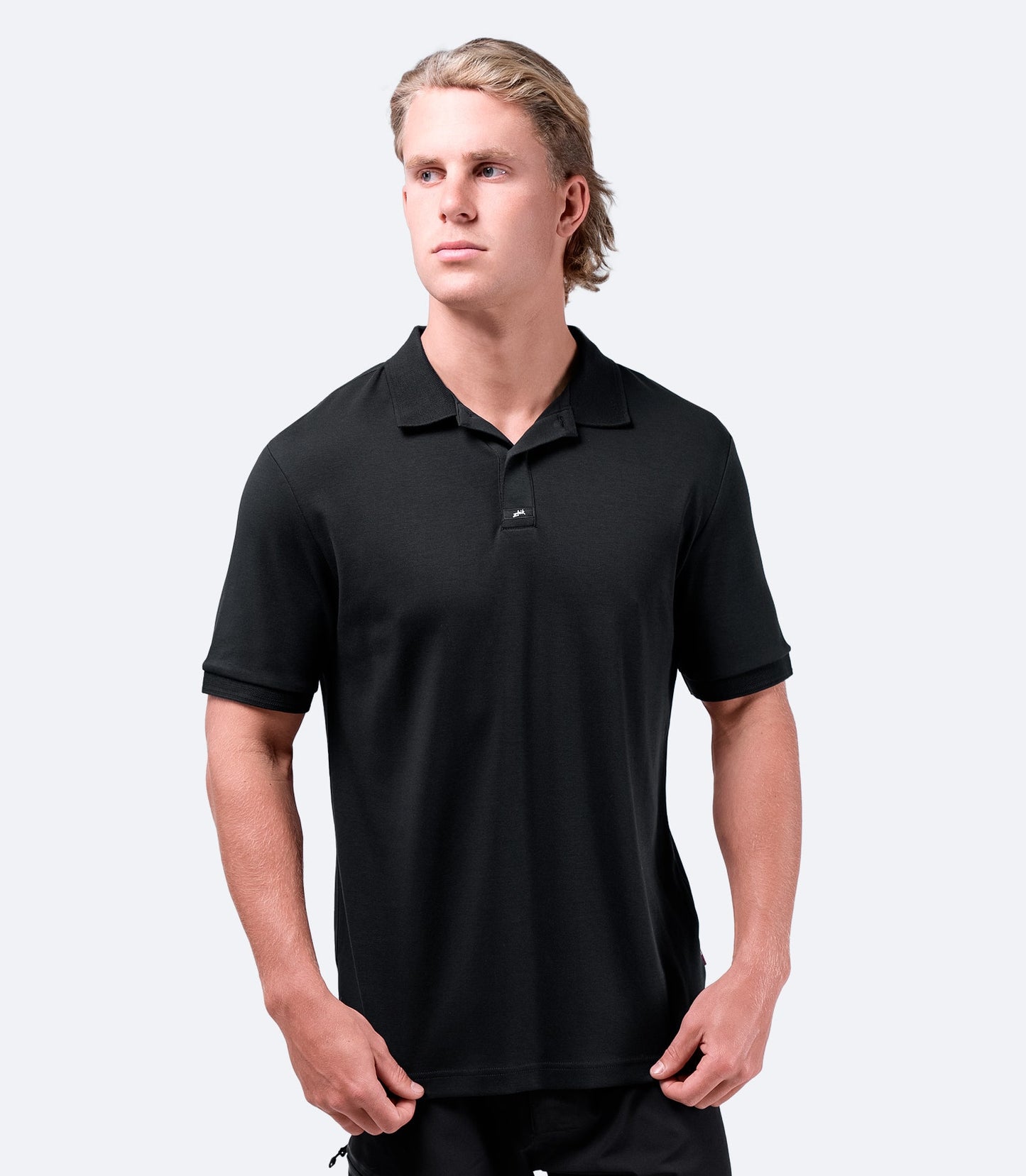 Mens Pima Cotton Polo - Black