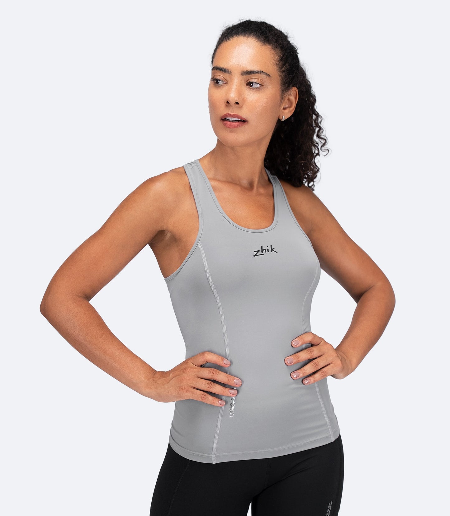 Womens Eco Spandex LT Race Singlet - Platinum